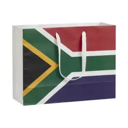 SA Flag Paper Gift Bag Large Tote Image